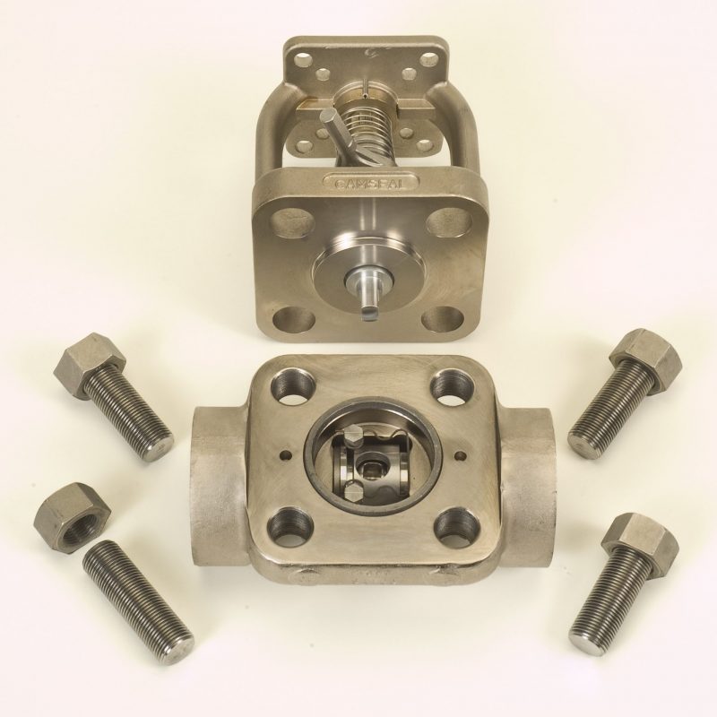 Camseal® internals can be replaced in-line to renew the valve